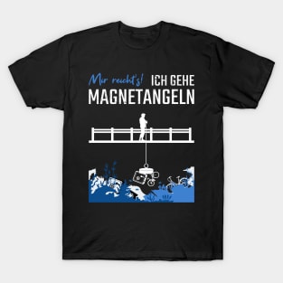 Magnet Angeln Magnetfischen T-Shirt